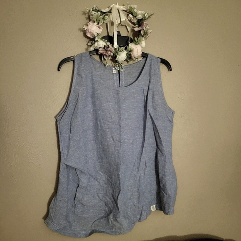 ByTavi Linen Asymmetrical Top